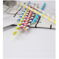 Eco-Friendly Biodegradable Paper Straw with Colorful Decoration